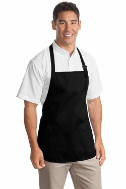 Port Authority Medium Length Apron with Pouch Pockets