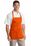 Port Authority Medium Length Apron with Pouch Pockets | Orange