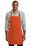 Port Authority  Full-Length Two-Pocket Bib Apron | Orange