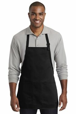 Port Authority  Medium-Length Two-Pocket Bib Apron