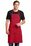 Port Authority Easy Care Extra Long Bib Apron with Stain Release | Red
