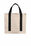 Port Authority Cotton Canvas Two-Tone Tote | Natural/ Deep Black