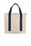Port Authority Cotton Canvas Two-Tone Tote | Natural/ River Blue Navy