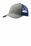 Port Authority Snapback Trucker Cap | Heather Grey/ Patriot Blue