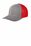 Port Authority  Flexfit  Melange Mesh Back Trucker Cap | True Red/ Grey Heather