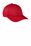Port Authority  Snapback Fine Twill Cap | Red