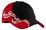 Port Authority Colorblock Racing Cap with Flames | Black/ Red/ White