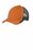Port Authority Colorblock Mesh Back Cap | Flare Orange/ White/ Magnet