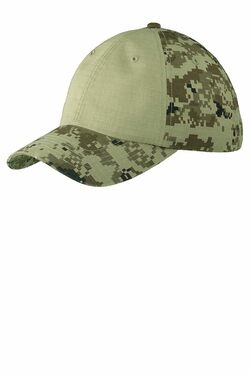 Port Authority Colorblock Digital Ripstop Camouflage Cap