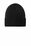 Port Authority Rib Knit Cuff Beanie | Deep Black