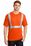 CornerStone - ANSI 107 Class 2 Safety T-Shirt | Safety Orange/ Reflective