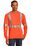 CornerStone ANSI 107 Class 2 Long Sleeve Safety T-Shirt | Safety Orange/ Reflective