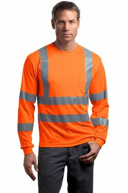 CornerStone - ANSI 107 Class 3 Long Sleeve Snag-Resistant Reflective T-Shirt