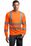 CornerStone - ANSI 107 Class 3 Long Sleeve Snag-Resistant Reflective T-Shirt | Safety Orange