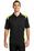 CornerStone Select Snag-Proof Two Way Colorblock Pocket Polo | Black/ Shock Green