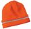 CornerStone - Enhanced Visibility Beanie with Reflective Stripe | Safety Orange/ Reflective
