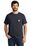 Carhartt Force  Cotton Delmont Short Sleeve T-Shirt | Navy