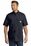 Carhartt Force  Ridgefield Solid Short Sleeve Shirt | Navy