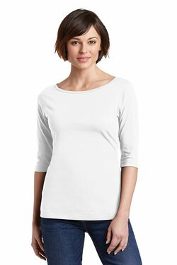 District Made Ladies Perfect Weight 3/4-Sleeve Tee