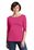 District Made Ladies Perfect Weight 3/4-Sleeve Tee | Dark Fuchsia