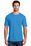 District Made Mens Perfect Blend Crew Tee | Heathered Bright Turquoise