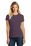 District Made Ladies Perfect Blend Crew Tee | Heathered Eggplant