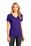 District Made - Ladies Perfect Weight V-Neck Tee | Purple