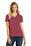 District Made Ladies Perfect Blend V-Neck Tee | Heathered Red