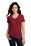 District Made Ladies Perfect Blend V-Neck Tee | Red Fleck