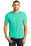 District Made Mens Perfect Tri Crew Tee | Aqua Heather