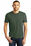 District Made Mens Perfect Tri Crew Tee | Heathered Forest Green