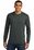 District Made Mens Perfect Tri Long Sleeve Crew Tee | Black Frost