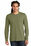 District Made Mens Perfect Tri Long Sleeve Crew Tee | Military Green Frost