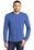 District Made Mens Perfect Tri Long Sleeve Crew Tee | Royal Frost