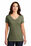 District Made Ladies Perfect Tri V-Neck Tee | Military Green Frost