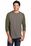 District Made Mens Perfect Tri 3/4-Sleeve Raglan | Military Green Frost/ Grey Frost
