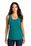 District Made Ladies Perfect Tri Racerback Tank | Heathered Teal