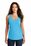 District Made Ladies Perfect Tri Racerback Tank | Turquoise Frost