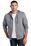 District Young Mens Lightweight Jersey Full-Zip Hoodie | Dark Heather Grey