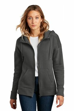 District  Women's Perfect Weight  Fleece Drop Shoulder Full-Zip Hoodie