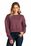 District  Women's Perfect Weight  Fleece Cropped Crew | Heathered Loganberry