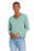 District Women's Perfect Tri Fleece V-Neck Sweatshirt | Heathered Eucalyptus Blue