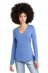 District Women's Perfect Tri Long Sleeve V-Neck Tee