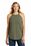 District Made  Ladies Perfect Tri  Rocker Tank | Military Green Frost