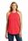 District Made  Ladies Perfect Tri  Rocker Tank | Red Frost