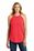 District Made  Ladies Perfect Tri  Rocker Tank | Red Frost
