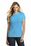 District  Women's Fitted Perfect Tri  Tee | Turquoise Frost
