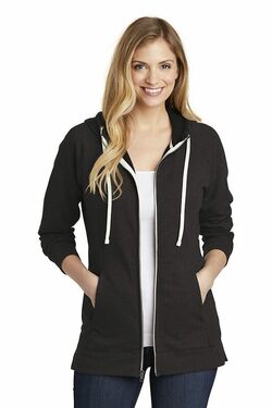 District  Women's Perfect Tri  French Terry Full-Zip Hoodie
