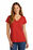 District Women's The Concert Tee V-Neck | New Red
