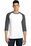 District Young Mens Very Important Tee 3/4-Sleeve Raglan | Heathered Charcoal/ White